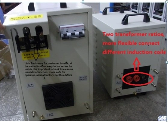 M&aacute;quina de calefacci&oacute;n por inducci&oacute;n de alta frecuencia de piezas de procesamiento de metales 340V-480V 40KW 4