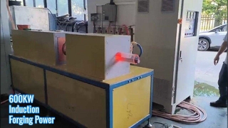 Máquina de calor de forja en caliente por inducción con horno de termado