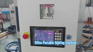 Máquina de calentamiento por inducción igbt digital completa de 80kw para calentador portátil