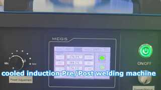 Máquina calentadora de inducción refrigerada por aire para máquina de soldadura previa y posterior