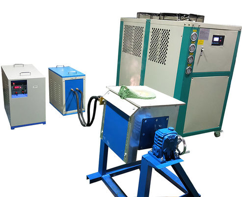 Buen precio Horno de inducción de oro de frecuencia media de 10 kg en línea