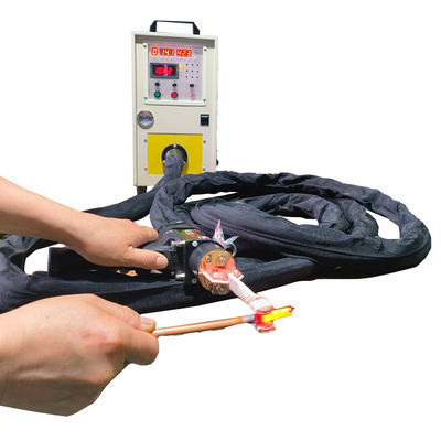 Máquina de soldadura por inducción IGBT de mano para soldadura de conectores de esquina de latón