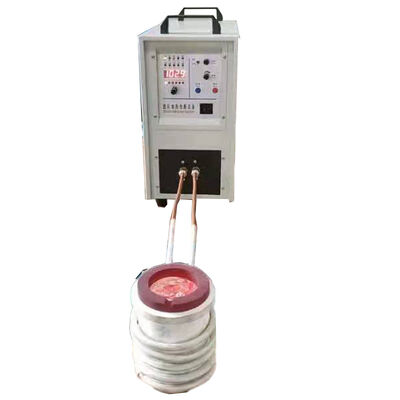 Equipo de horno de fusión por inducción de alta frecuencia IGBT para fundir el oro, la plata, el cobre, etc. con crisol de grafito y cuarzo (HF-25KW)