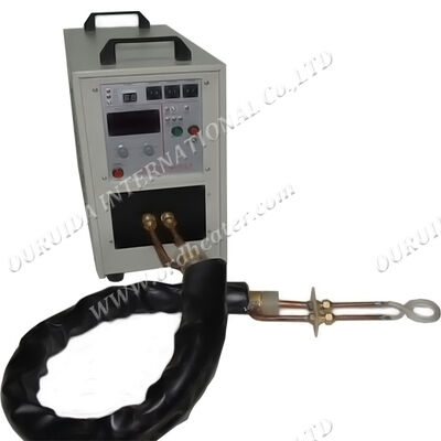Buen precio Máquina de calentamiento por inducción manual de fácil operación para soldadura, recocido, fundición, temple de metales de 25kw en línea