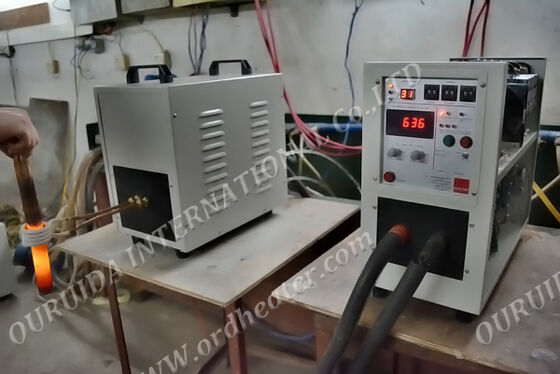 Buen precio Máquina de Calentamiento por Inducción de Alta Frecuencia y Alta Eficiencia para Forja, Soldadura, Tratamiento Térmico de Recocido de Metales en línea