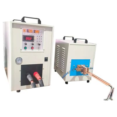 Buen precio 20KW Máquina de tratamiento térmico por inducción de súper alta frecuencia para calentar metales Accesorios en línea