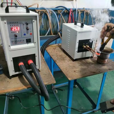 Buen precio Máquina de calentamiento por inducción de frecuencia ultraalta UHF-20kw para temple, endurecimiento, soldadura en línea