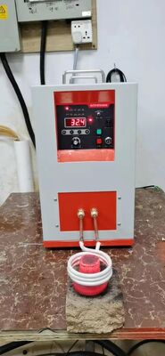 Buen precio Máquina de calentamiento por inducción de ultra frecuencia tipo manual UF-10kw para soldadura, temple, forja en línea