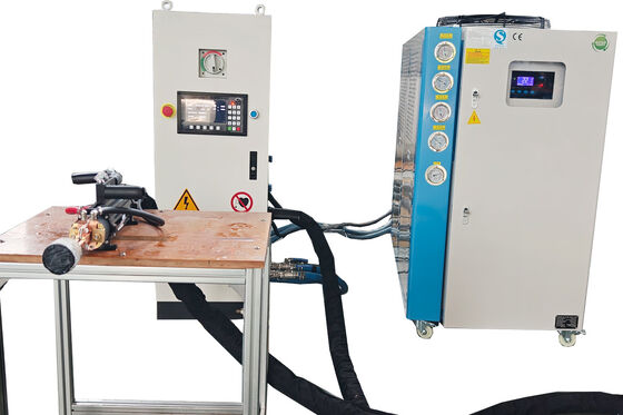 Buen precio Máquina de calefacción por inducción portátil de 80 kW de control digital completo para recocido industrial y agujero interno en línea